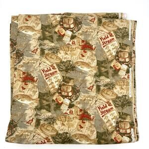 Flannel Fabric Fishing / Wilderness / Outdoor Cabin Pattern 5 yds X 42 in.